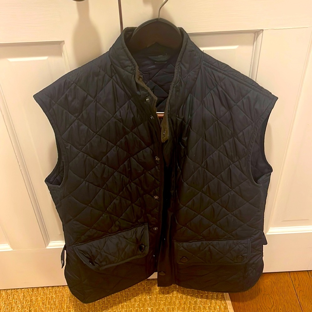 Men’s Barbour Navy Quilted Vest - Barbour Lowerdale Gilet